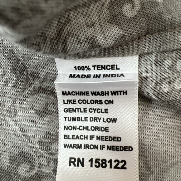 Scully Shirt Mens Large Brown 100% Tencel Long Sleeves Flip Cuff Western Casual - Picture 4 of 9